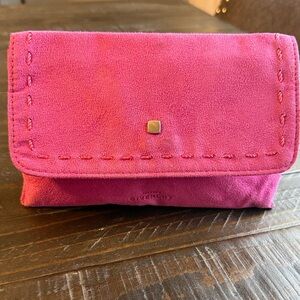 Givenchy Fuchsia Suede Cosmetic Pouch